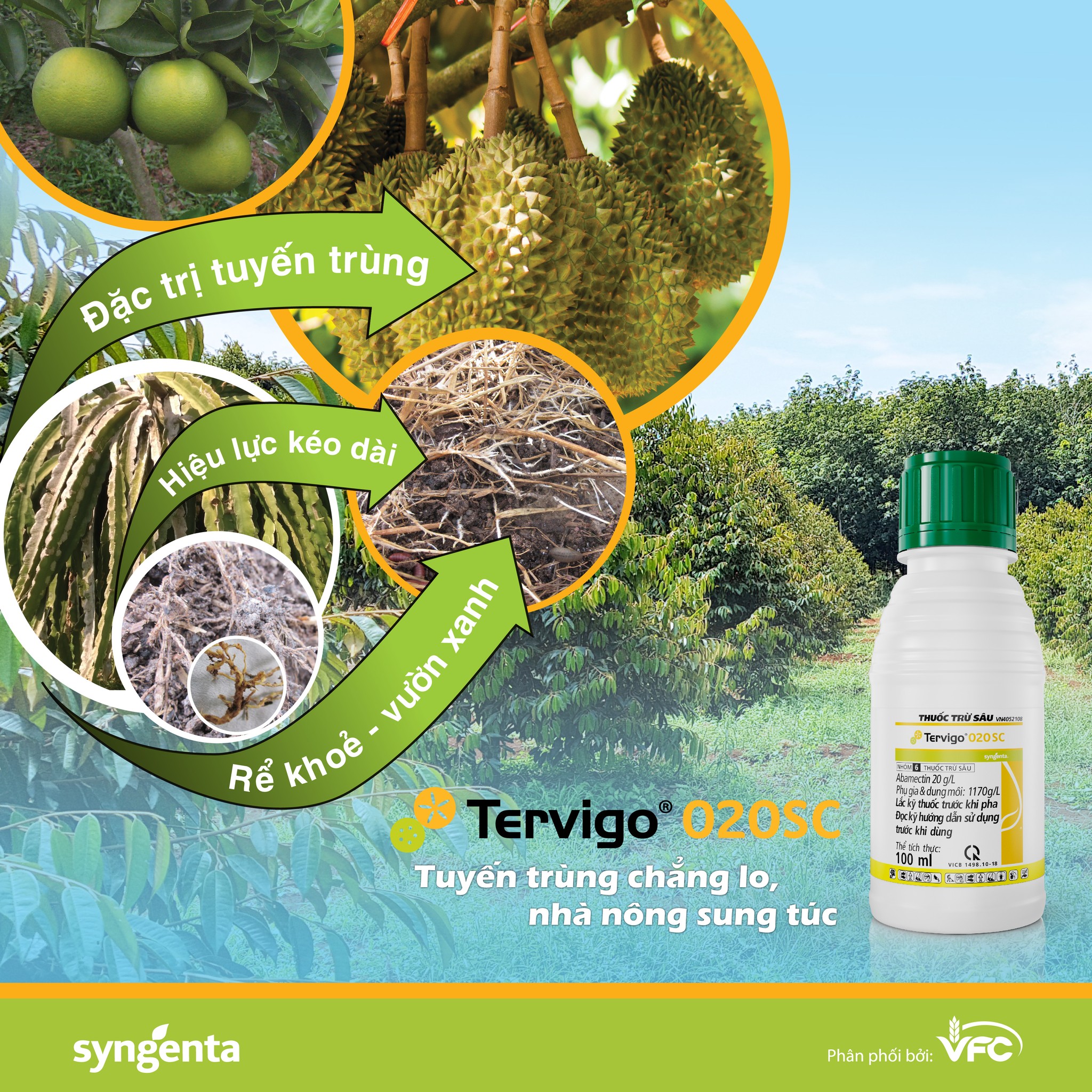 Thuốc đặc trị tuyến trùng Tervigo 020SC - Chai 100ml